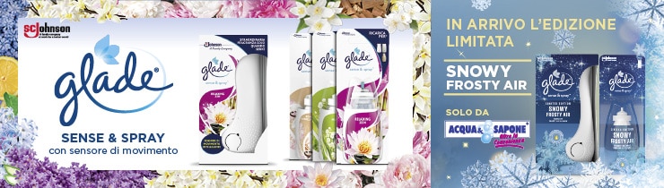 Vivi la tua atmosfera con le fragranze e i prodotti Glade®. - Acqua e Sapone