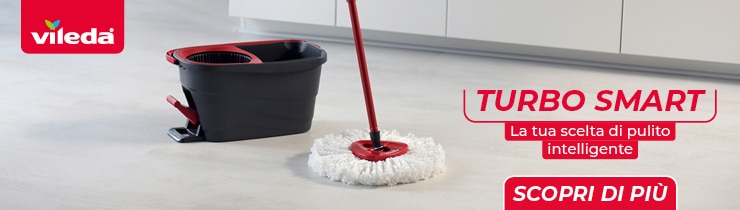 vileda turbo smart mop microfibra lavapavimenti rotante con sistema a  pedale: : pulizia e cura della casa