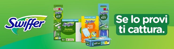 Catturare la polvere con lo Swiffer. Se lo provi ti cattura