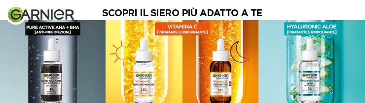 GARNIER: SIERI VISO PER OGNI ESIGENZA - Acqua e Sapone