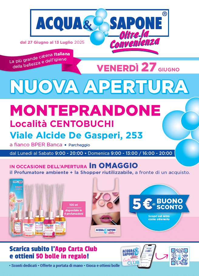 Volantino nuova apertura Monteprandone