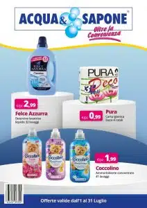 Volantino Acqua& Sapone luglio