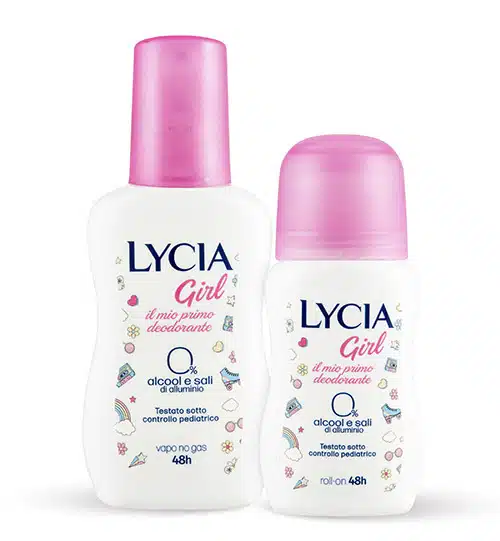 Lycia Girl in 2 formati. Roll on e Vapo