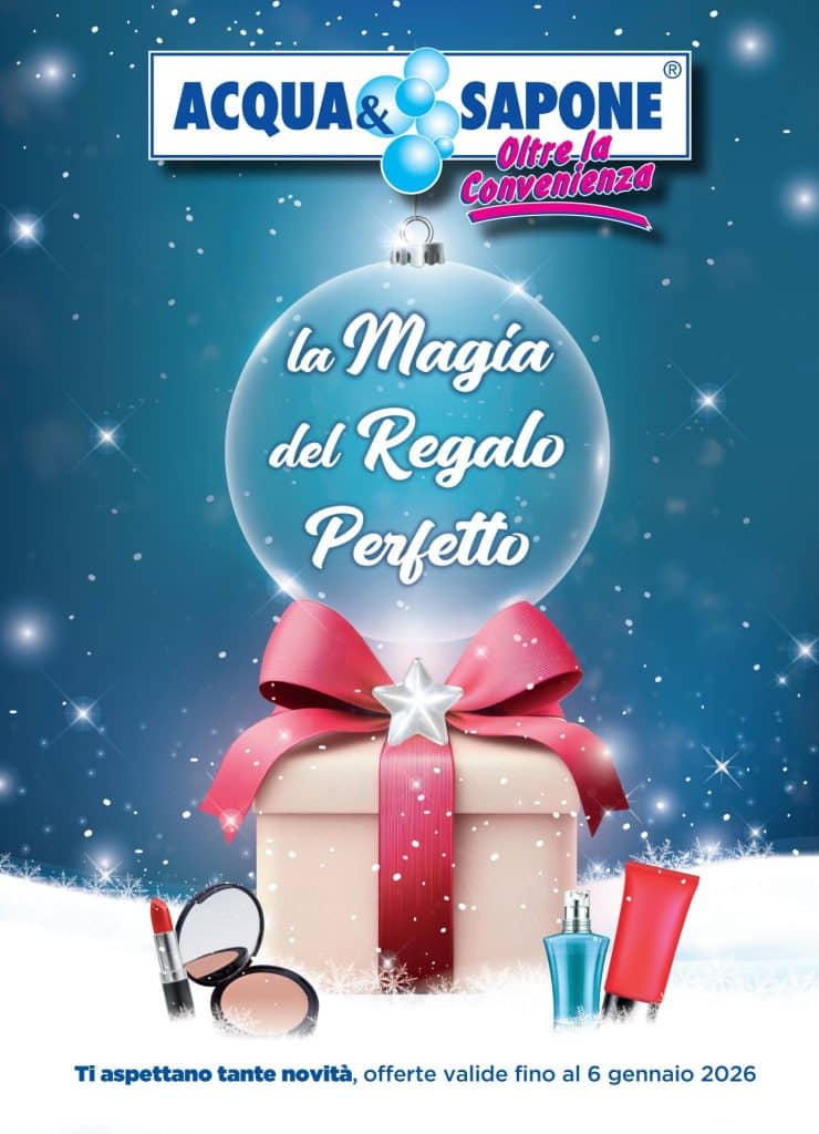 Catalogo offerte di Natale 2025 – Acqua & Sapone Logimer