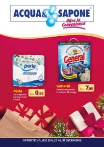 Volantino Acqua&Sapone dall'1 al 31 dicembre