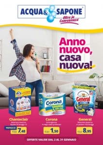 volantino Acqua&Sapone dal 2 al 31 gennaio
